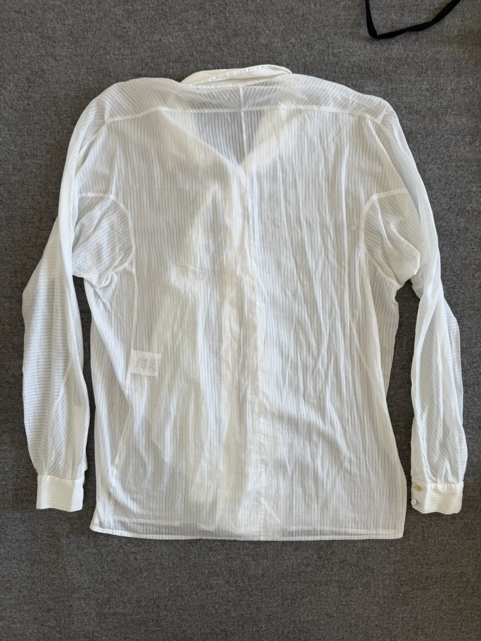 Alexander McQueen White Cotton Shirt with Tie