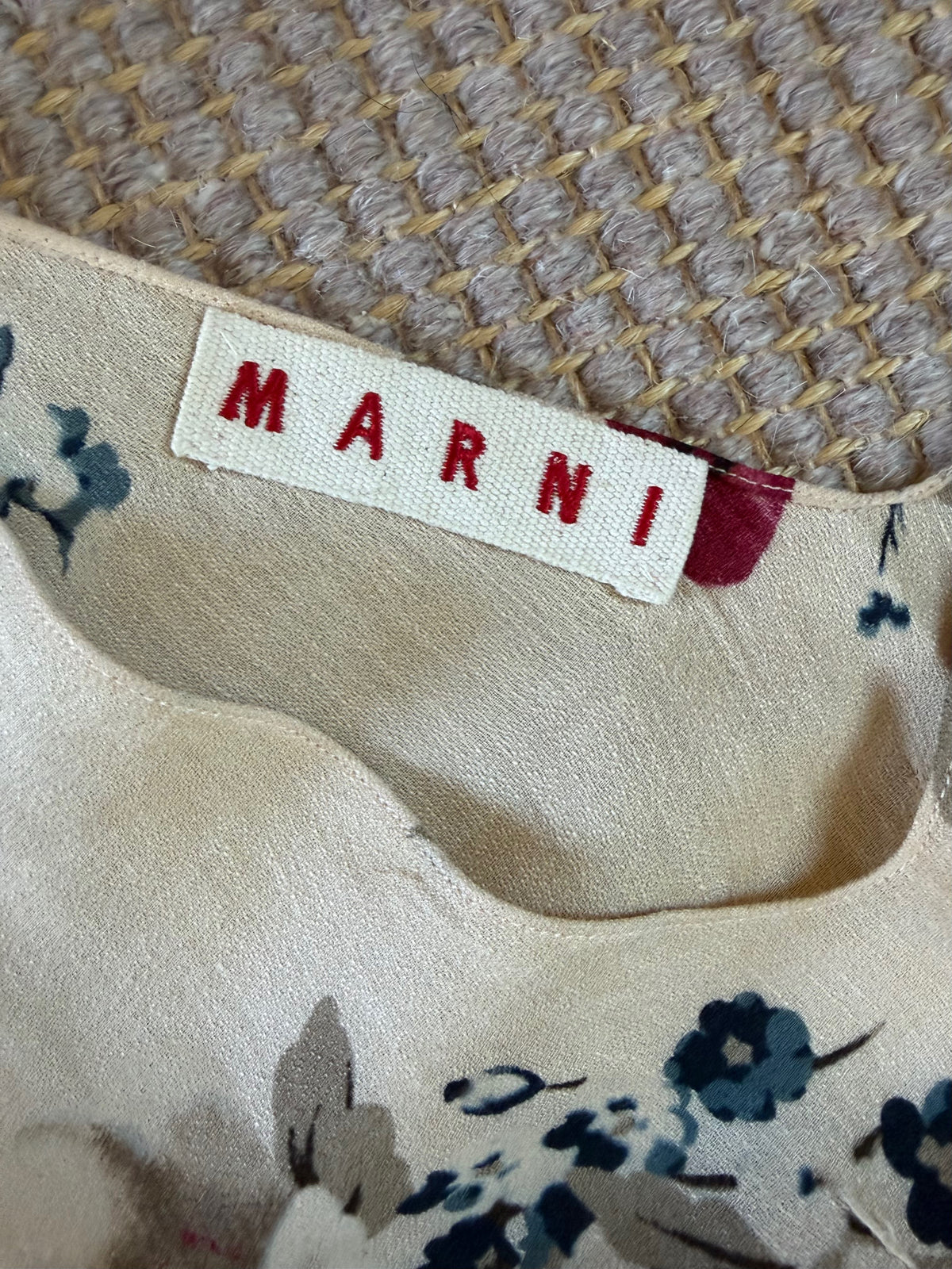 Vintage Marni S/S 2003 Floral Midi Dress