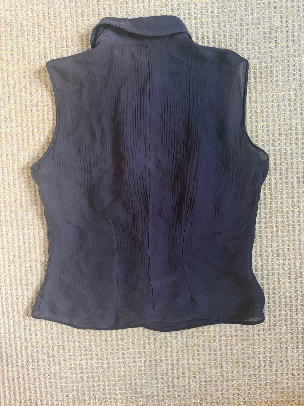 Vintage Prada F/W 1997 Purple Silk Blouse