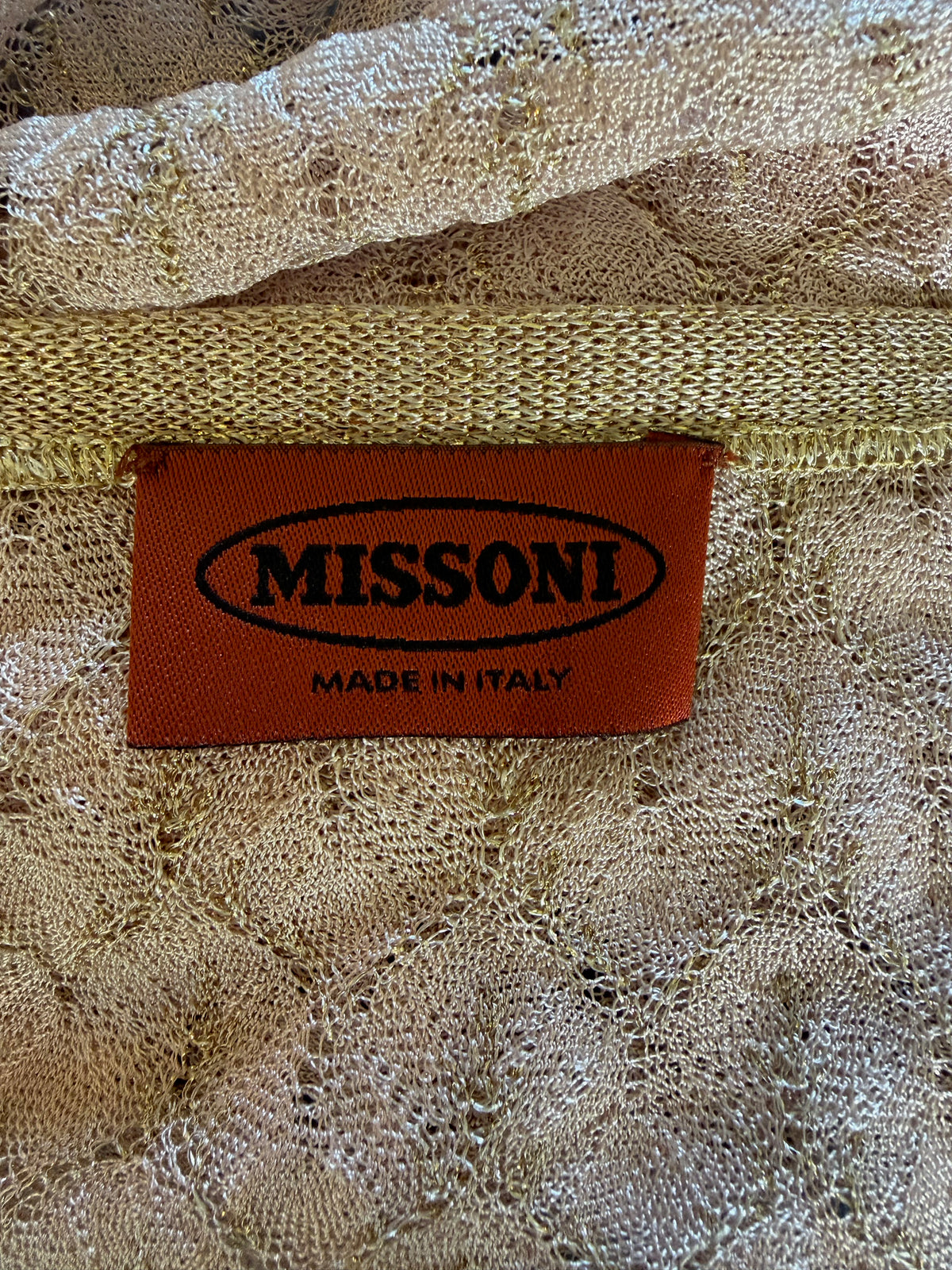 Missoni Pink Knitted Cropped Cardigan