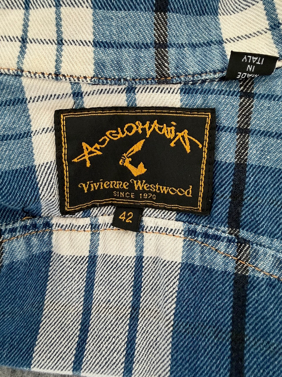 Vintage Vivienne Westwood Anglomania F/W 1998 Tartan Cotton Waistcoat