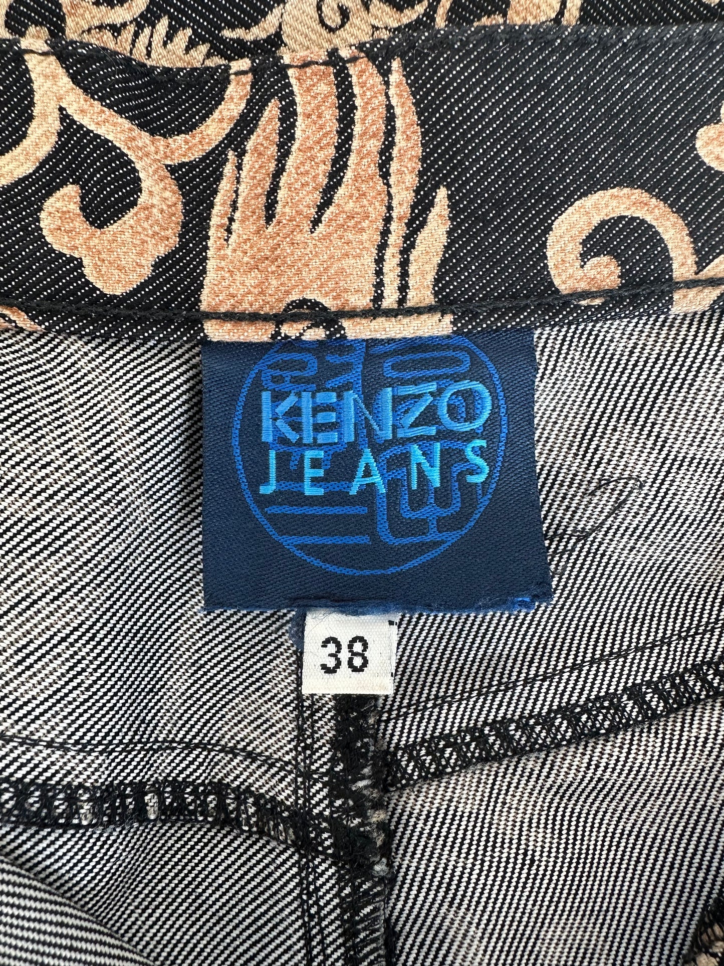 Vintage Kenzo Jeans Dragon Print Pants