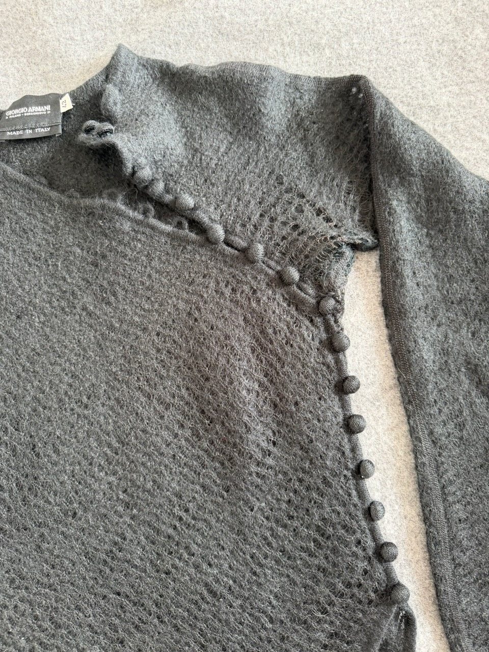 Vintage Giorgio Armani Black Knitted Jumper