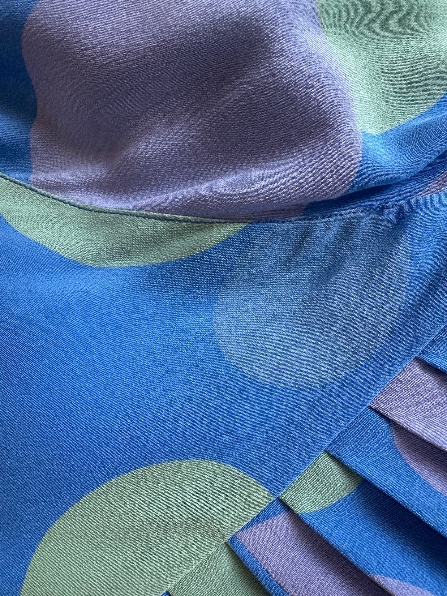 Vintage Chloé S/S 1980 Silk Printed Dress