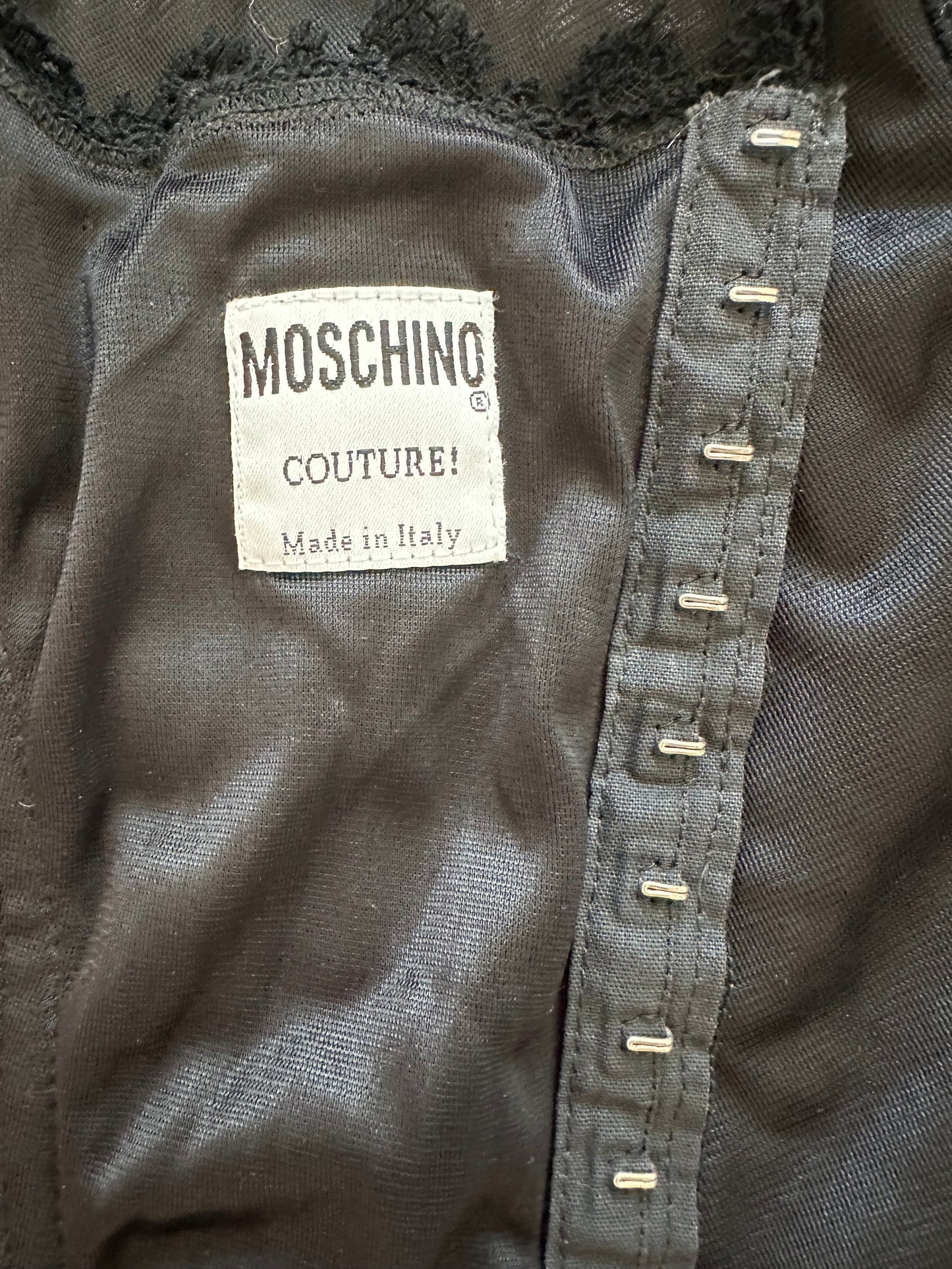 Vintage Moschino Couture Black Top