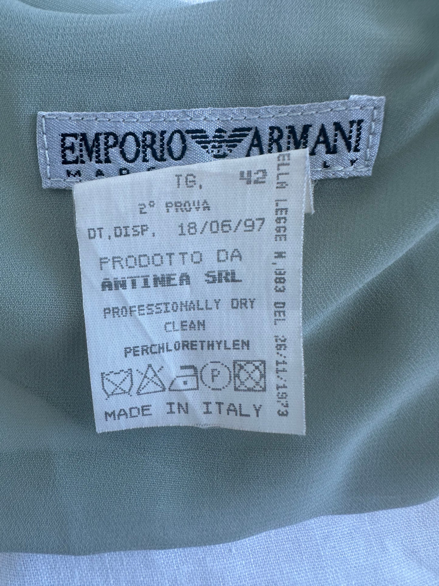 Vintage Emporio Armani Velvet Floral Camisole