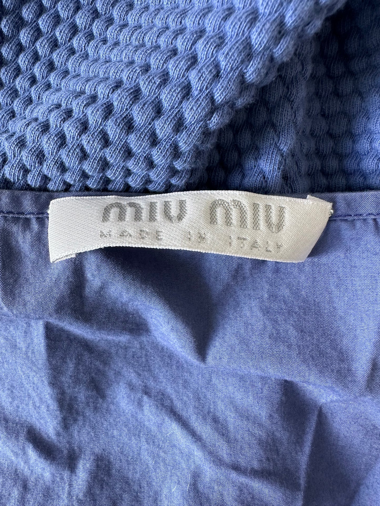 Vintage Miu Miu Blue Midi Dress