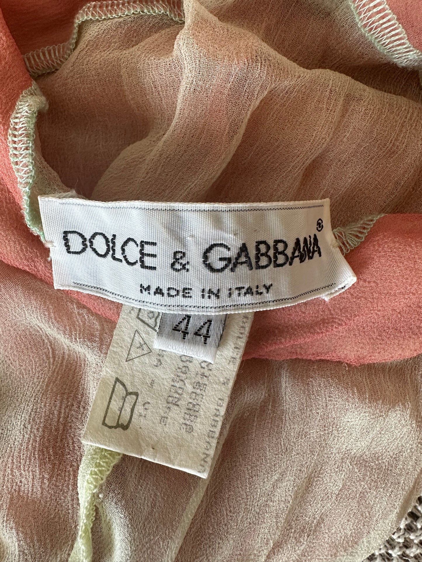 Vintage Dolce & Gabbana S/S 1991 Layered Blouse