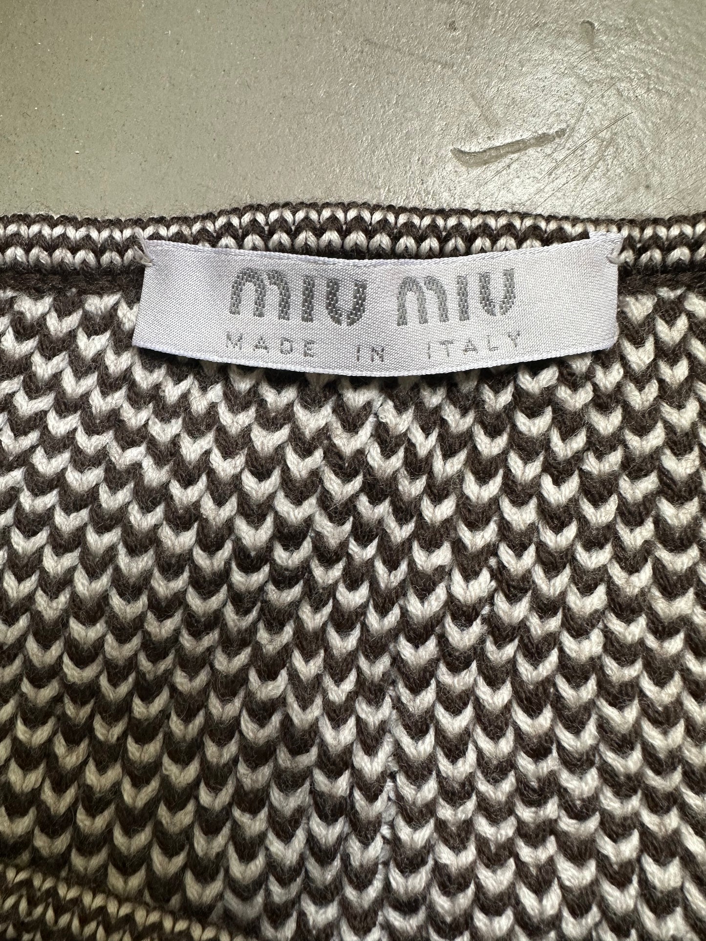 Vintage Miu Miu F/W 2000 Cropped Sweater