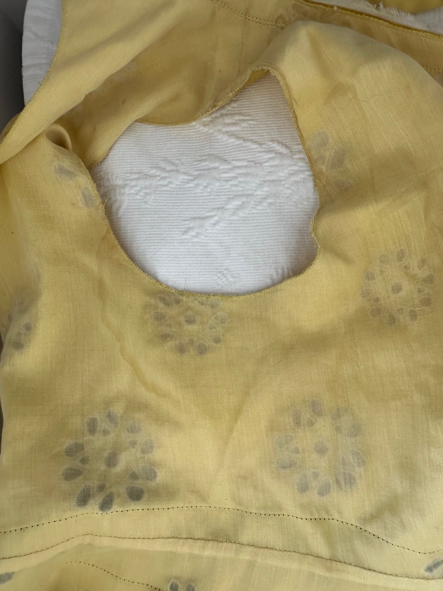 Vintage Prada Yellow Floral Backless Top
