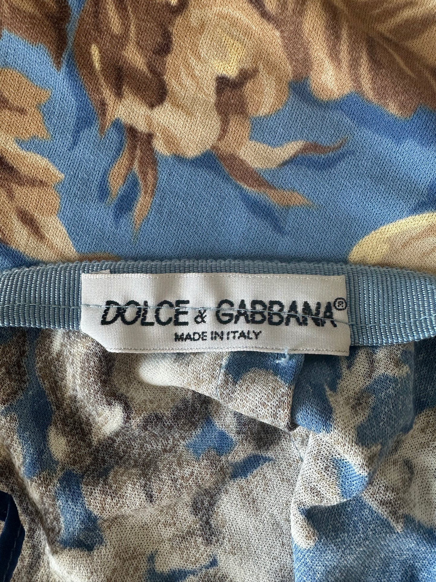 Vintage Dolce & Gabbana S/S 1997 Floral Midi Skirt