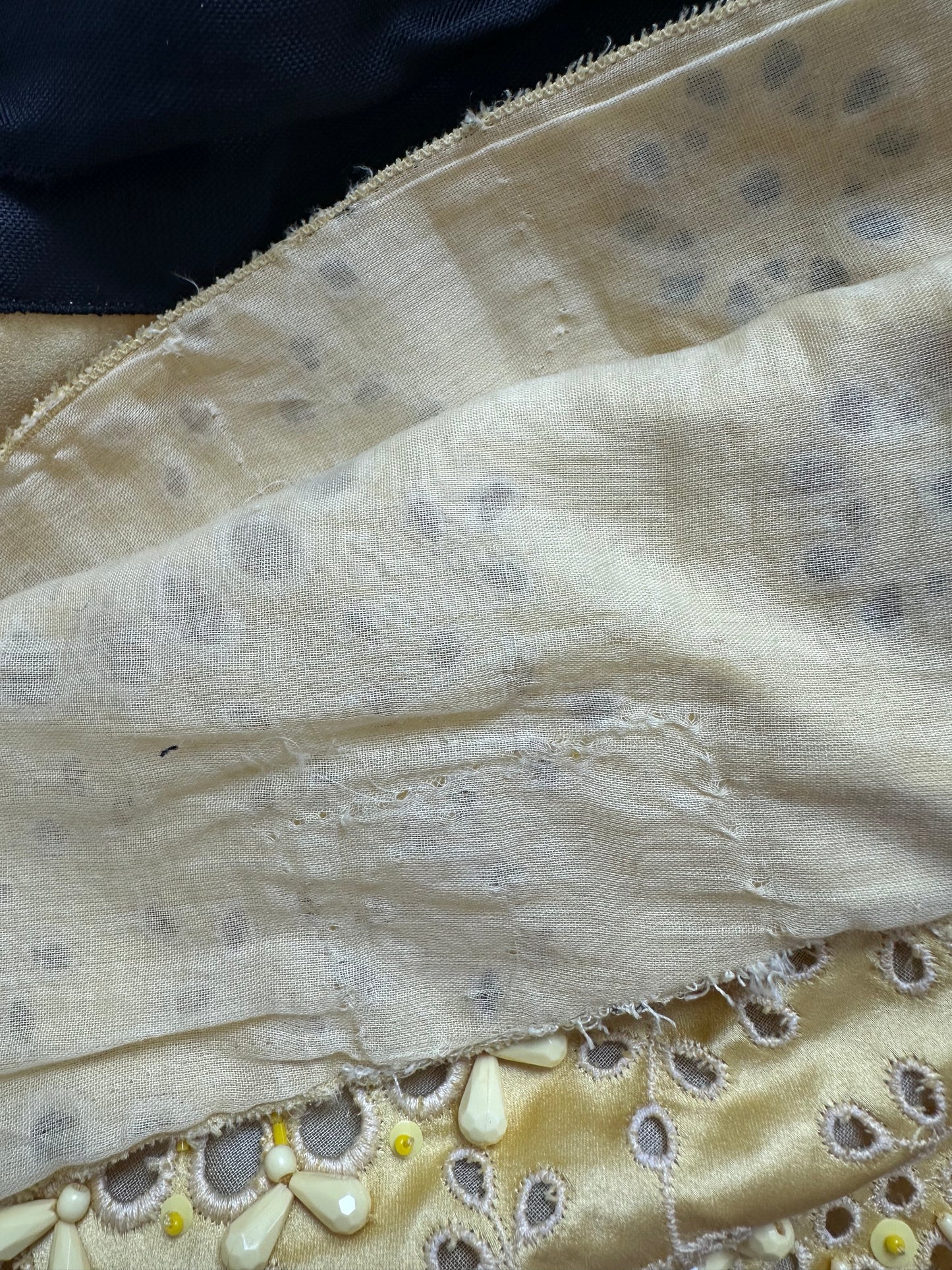Vintage Prada Yellow Floral Backless Top