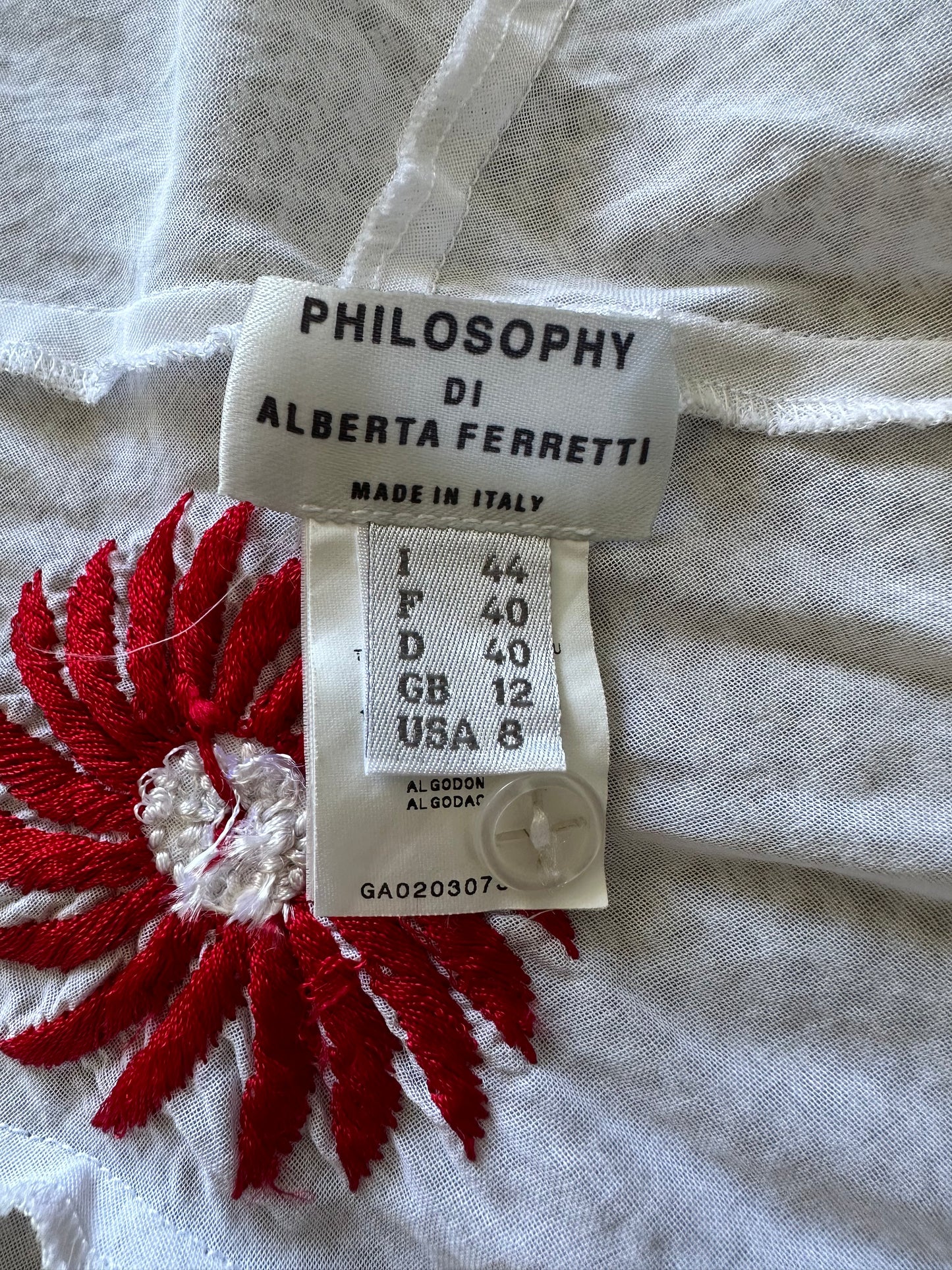 Philosophy di Alberta Ferretti Cotton Blouse