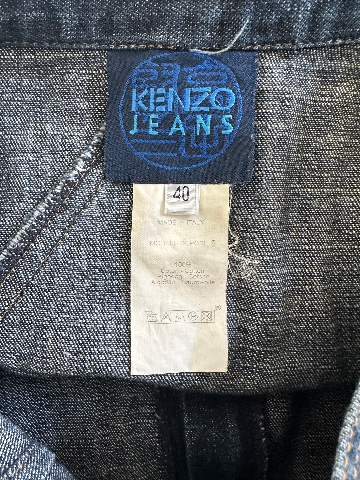 Vintage Kenzo Jeans Denim Jacket and Skirt