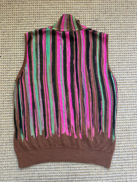 Vintage Gianni Versace Couture F/W 2001 Sleeveless Turtleneck