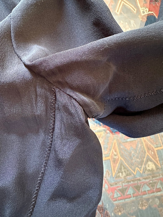 Prada Black Silk Blouse