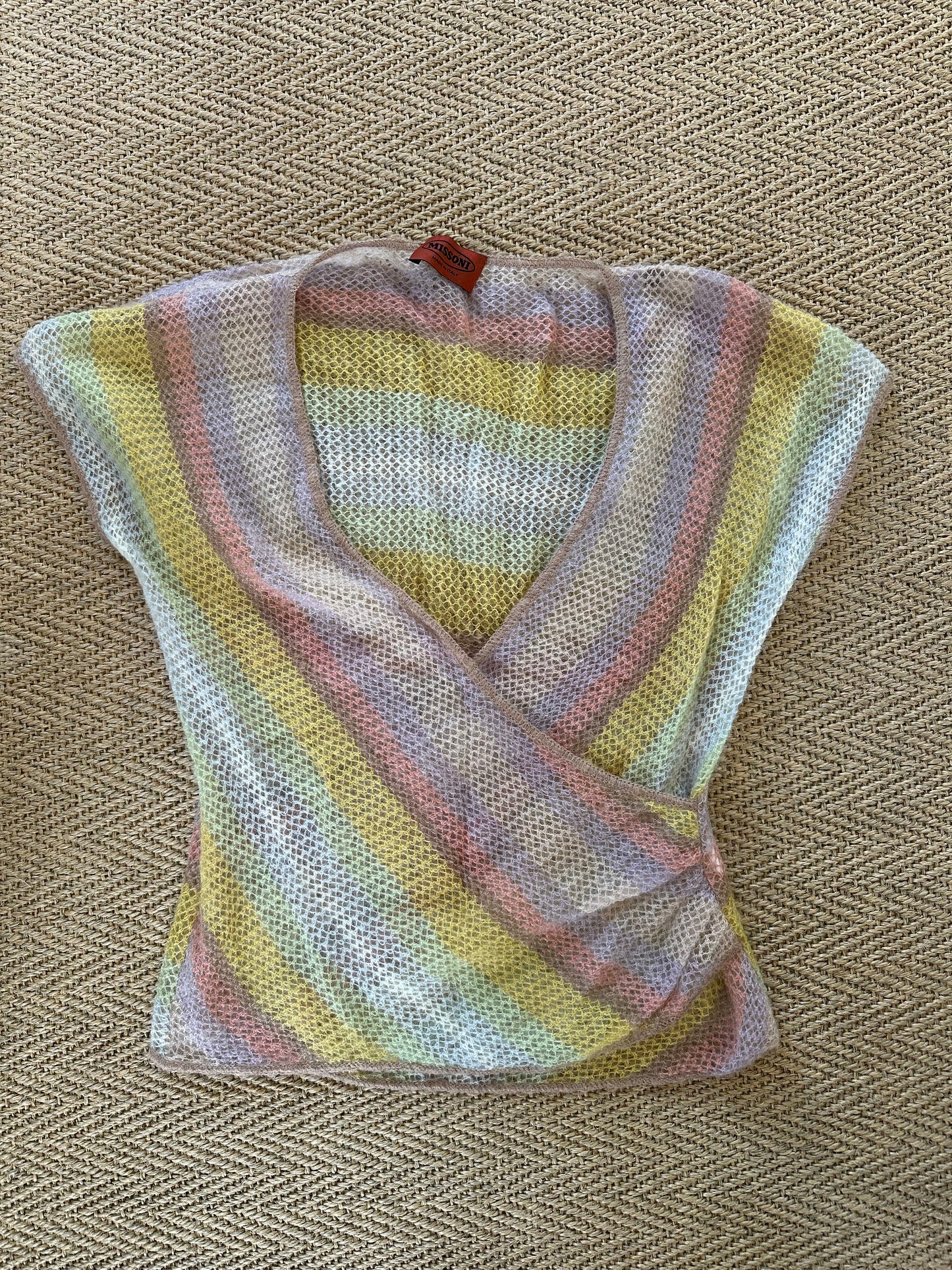 Missoni Rainbow Knit Sleeveless Jumper