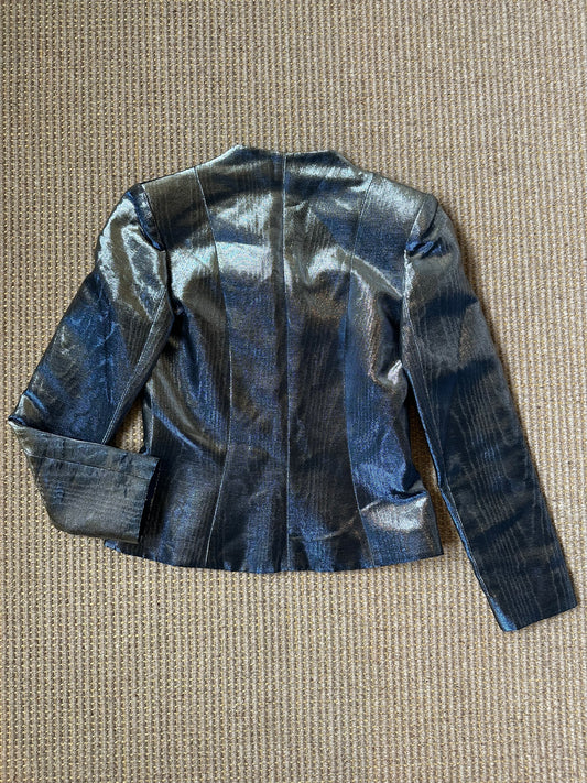 Vintage Chloé F/W 2001 Blue Metallic Jacket