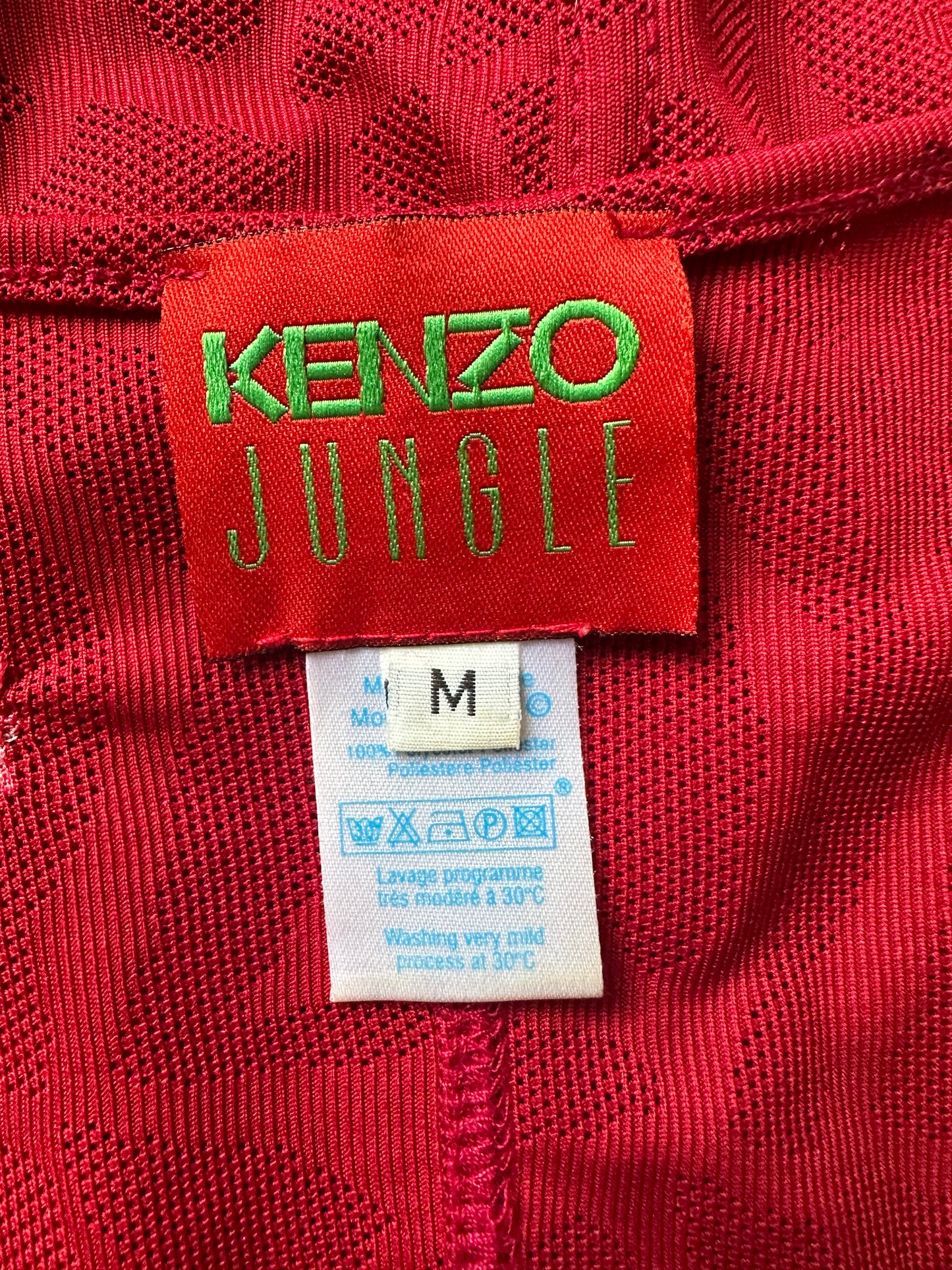 Vintage Kenzo Jungle Red Corset Top