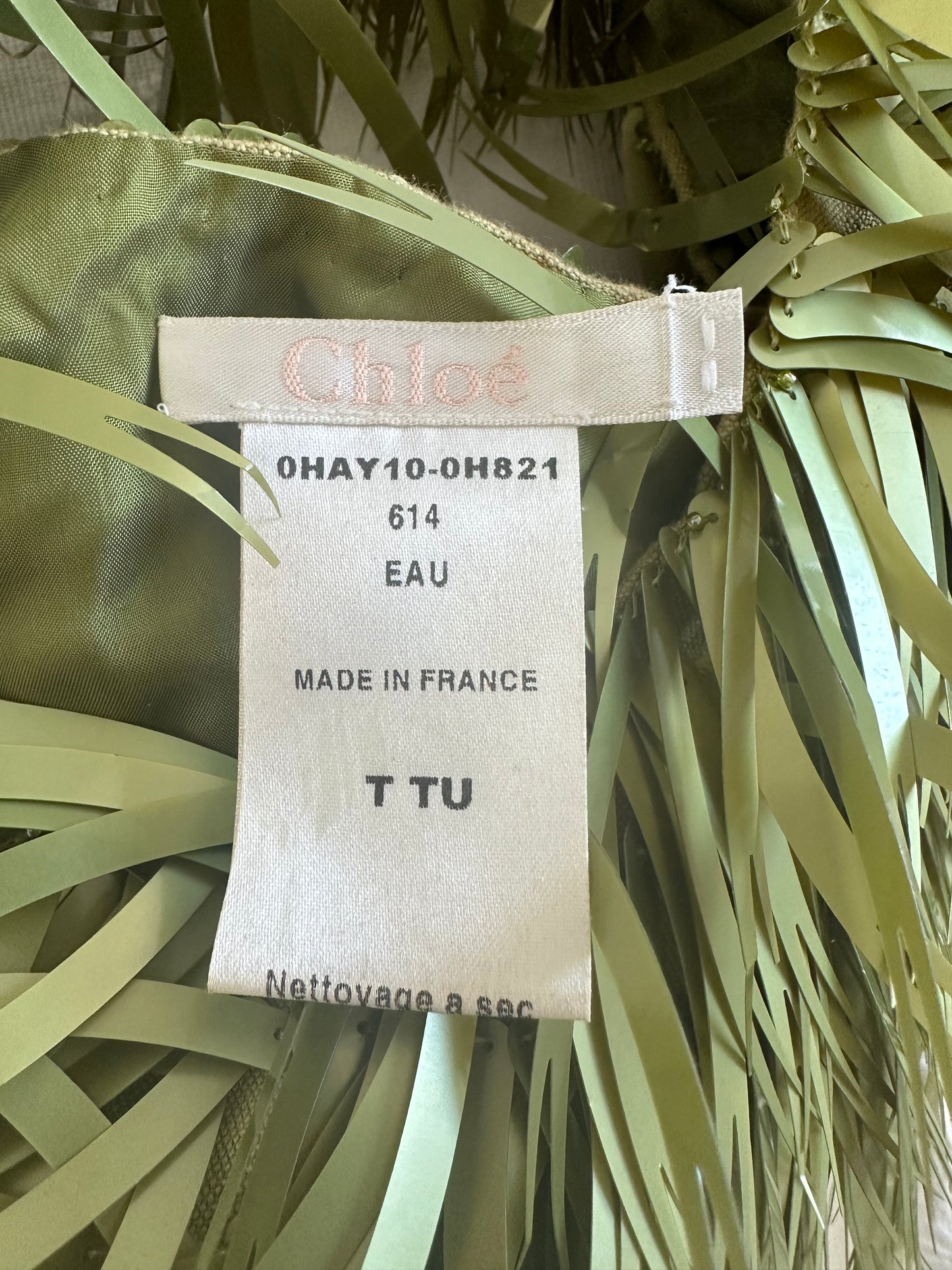 Vintage Chloé F/W 2000 Green Plastic Spiked Bag