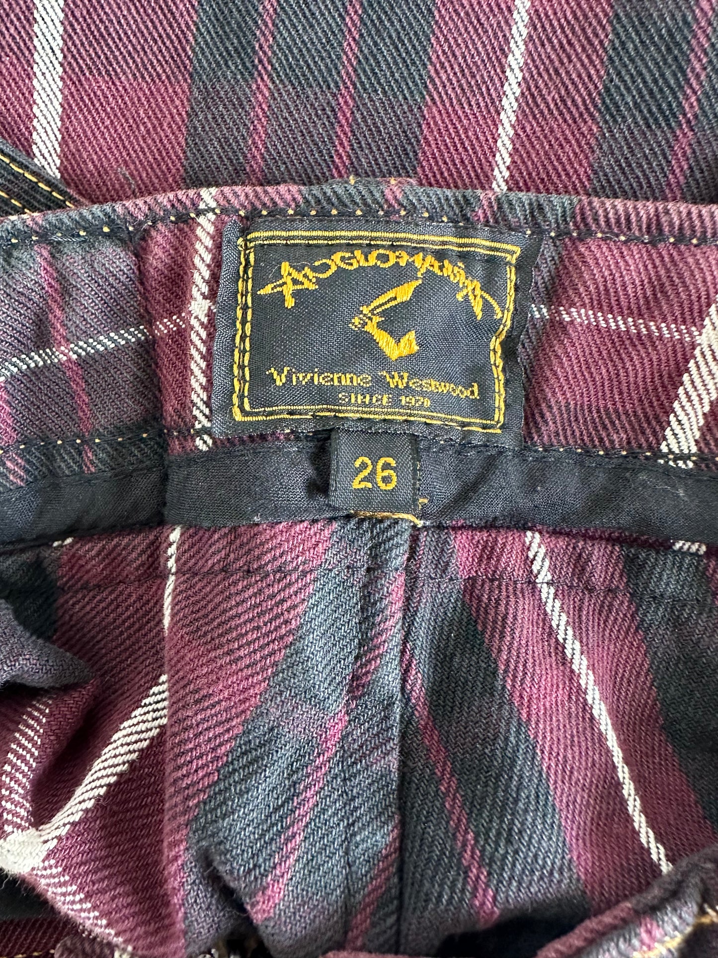 Vivienne Westwood Anglomania F/W 1998 Red Tartan Mini Skirt