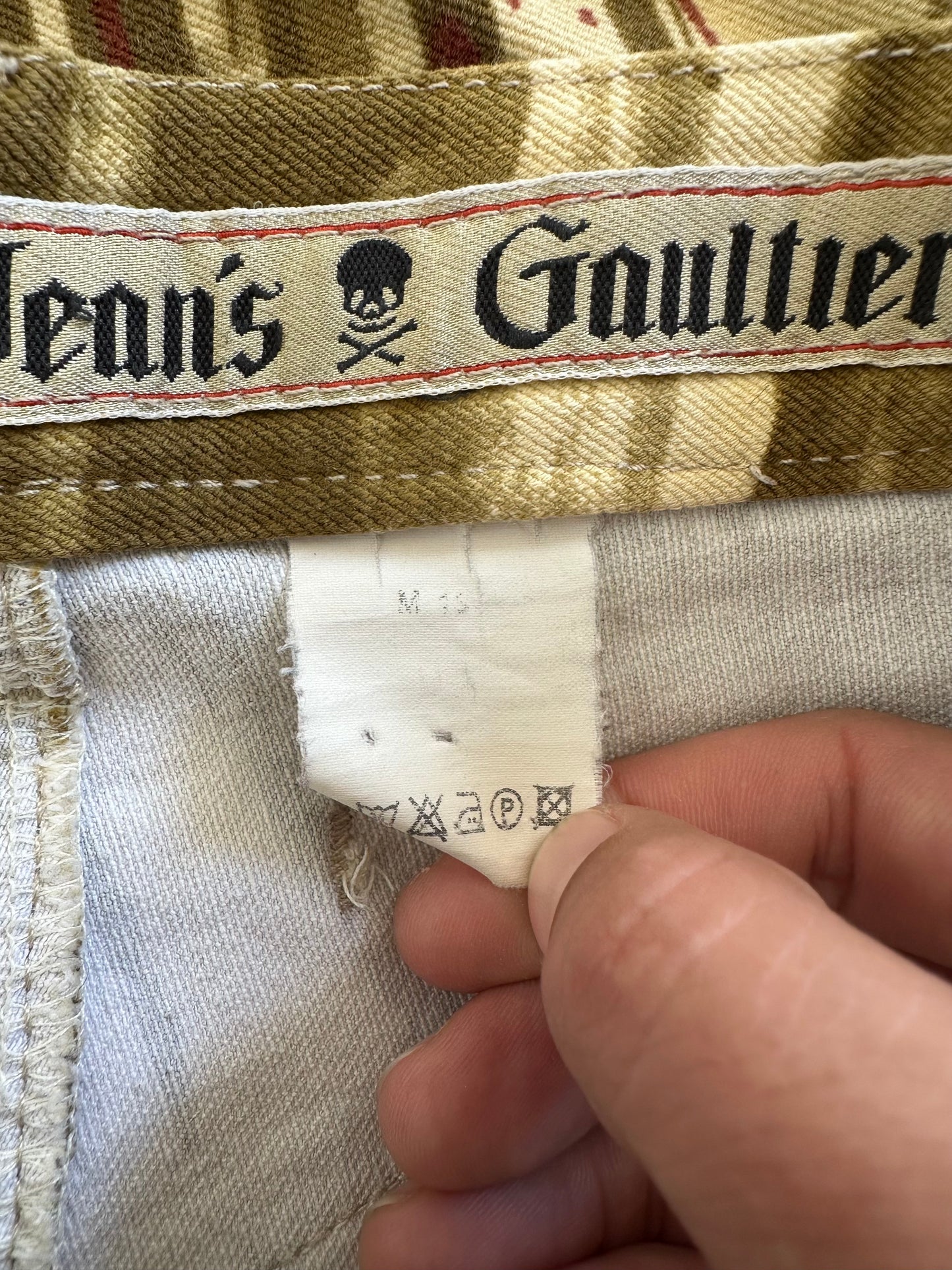 Vintage Gaultier Jeans Paint Splatter Trousers