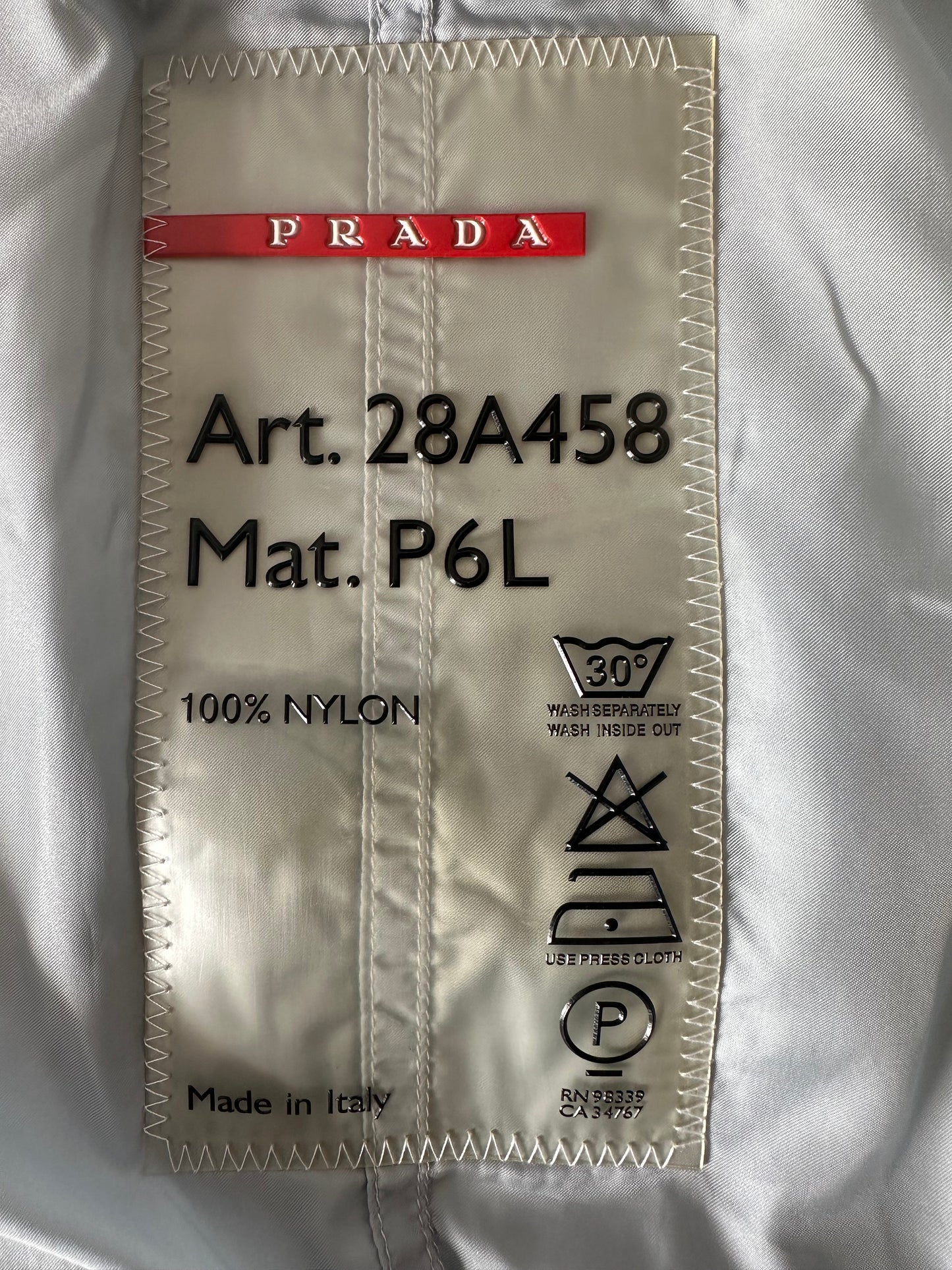 Vintage Prada Light Blue Jacket