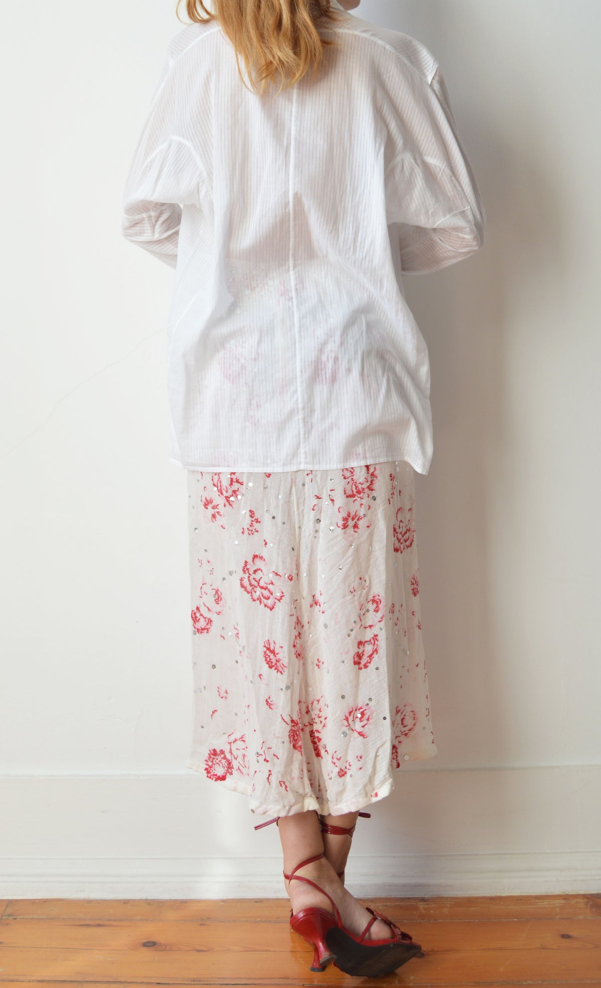 Alexander McQueen White Cotton Shirt with Tie