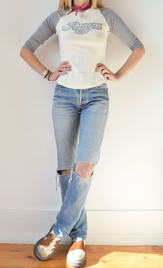 Vintage Chloé S/S 1999 'I love you' Raglan Top