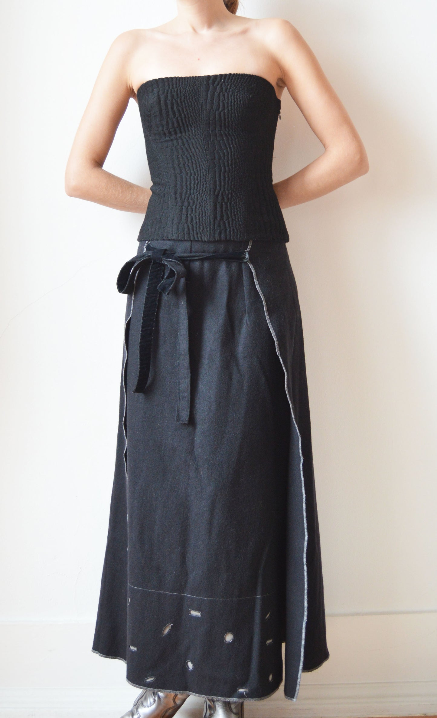 La Perla Black Wool Corset