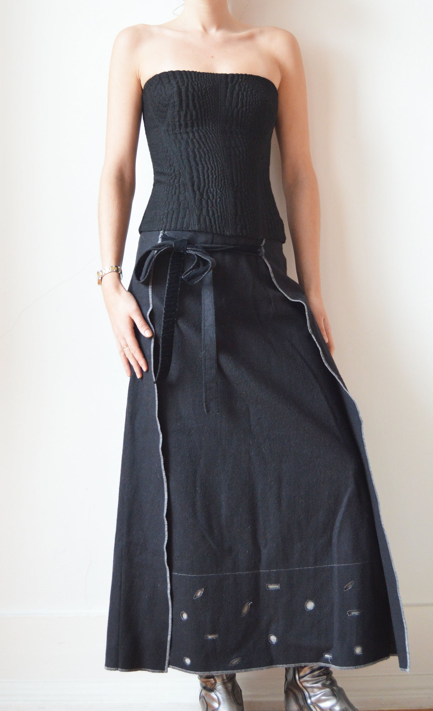 La Perla Black Wool Corset