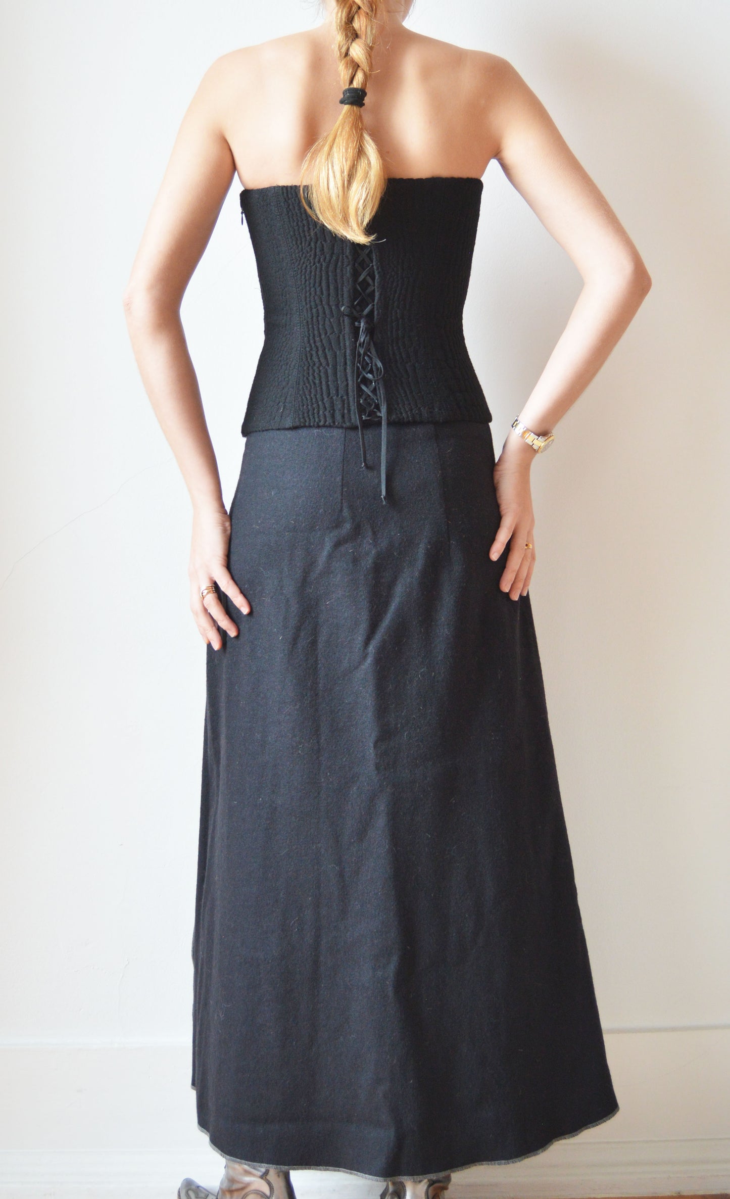 La Perla Black Wool Corset