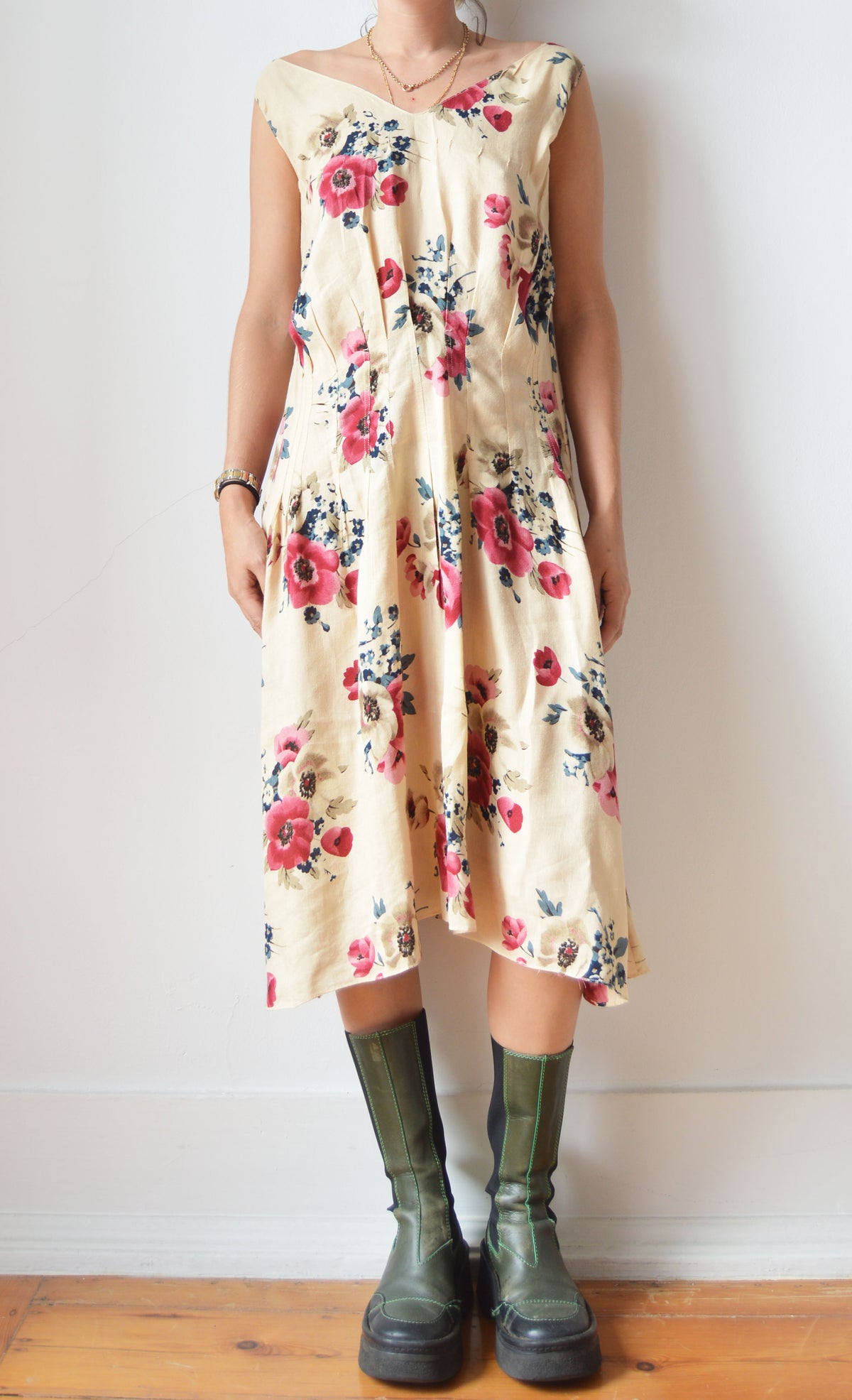 Vintage Marni S/S 2003 Floral Midi Dress