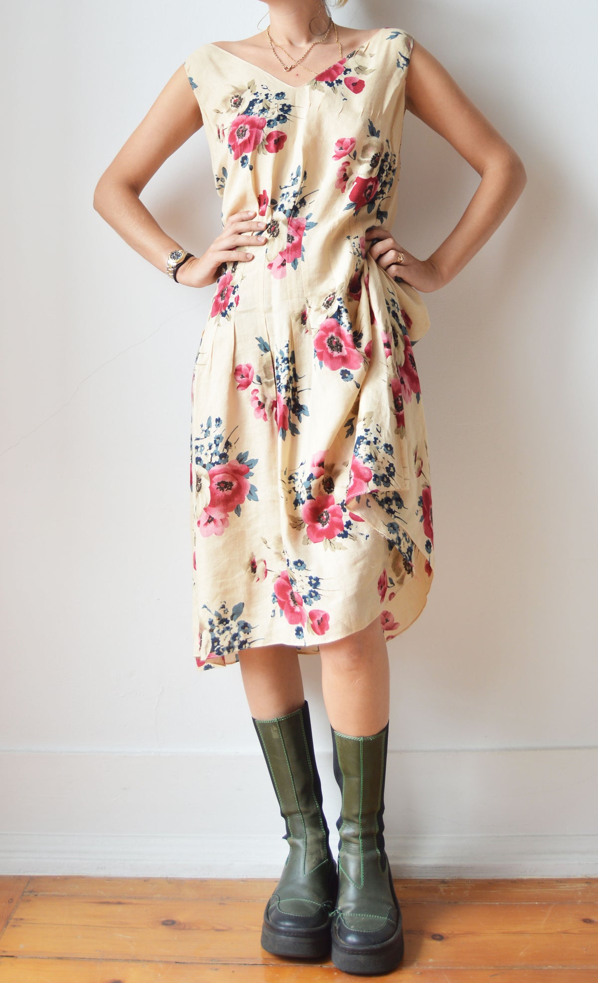 Vintage Marni S/S 2003 Floral Midi Dress