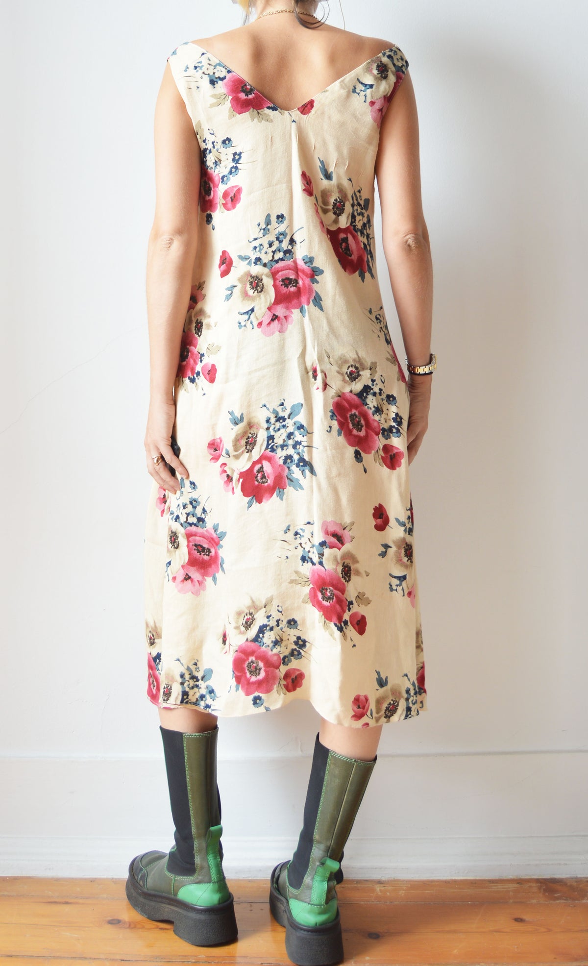Vintage Marni S/S 2003 Floral Midi Dress