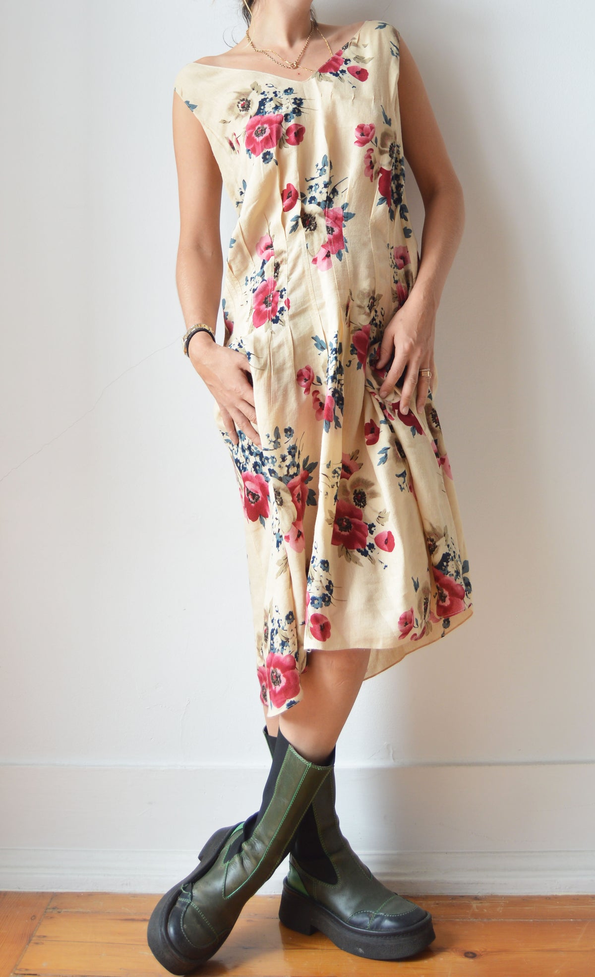 Vintage Marni S/S 2003 Floral Midi Dress