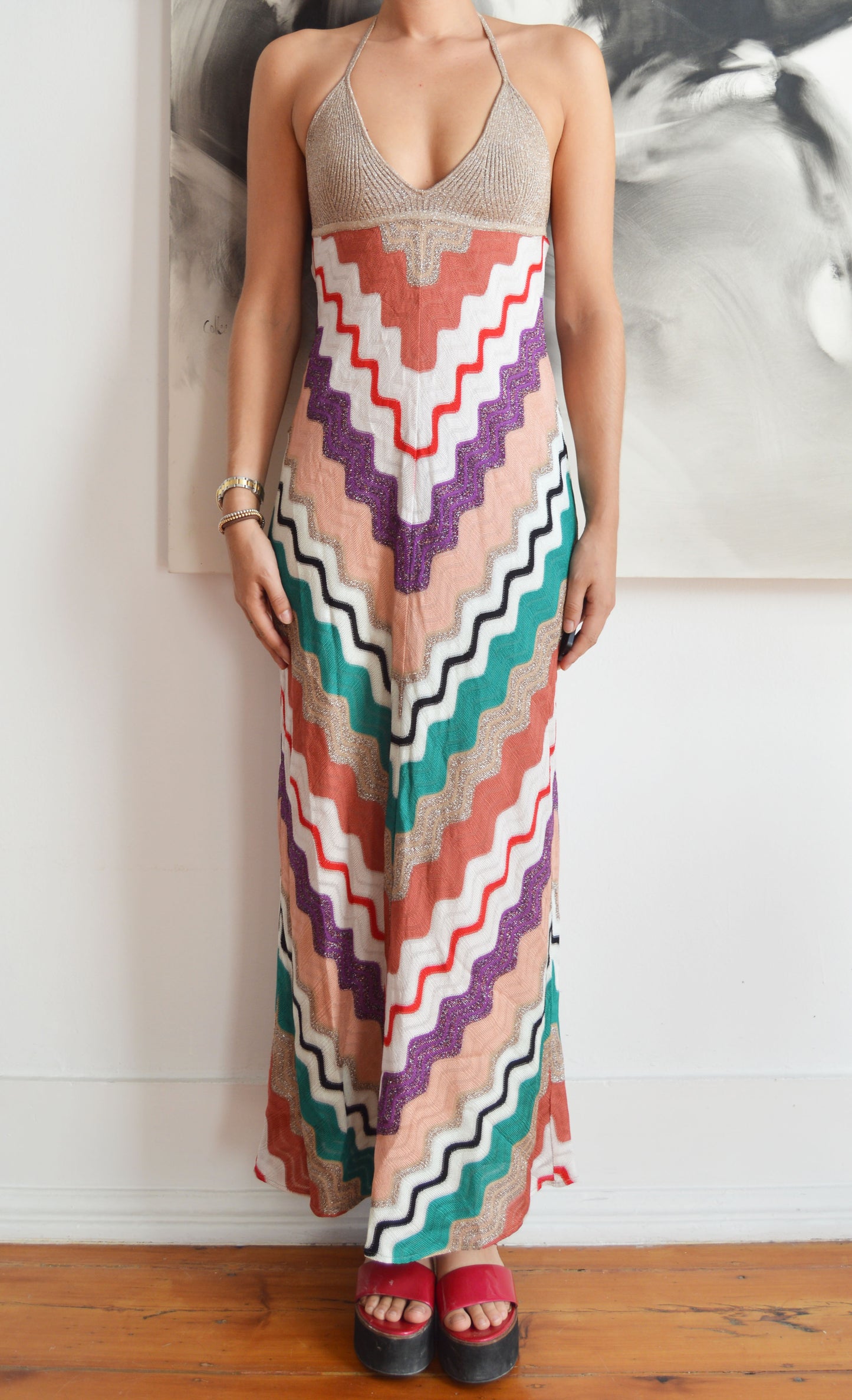 Missoni Backless Halter Dress