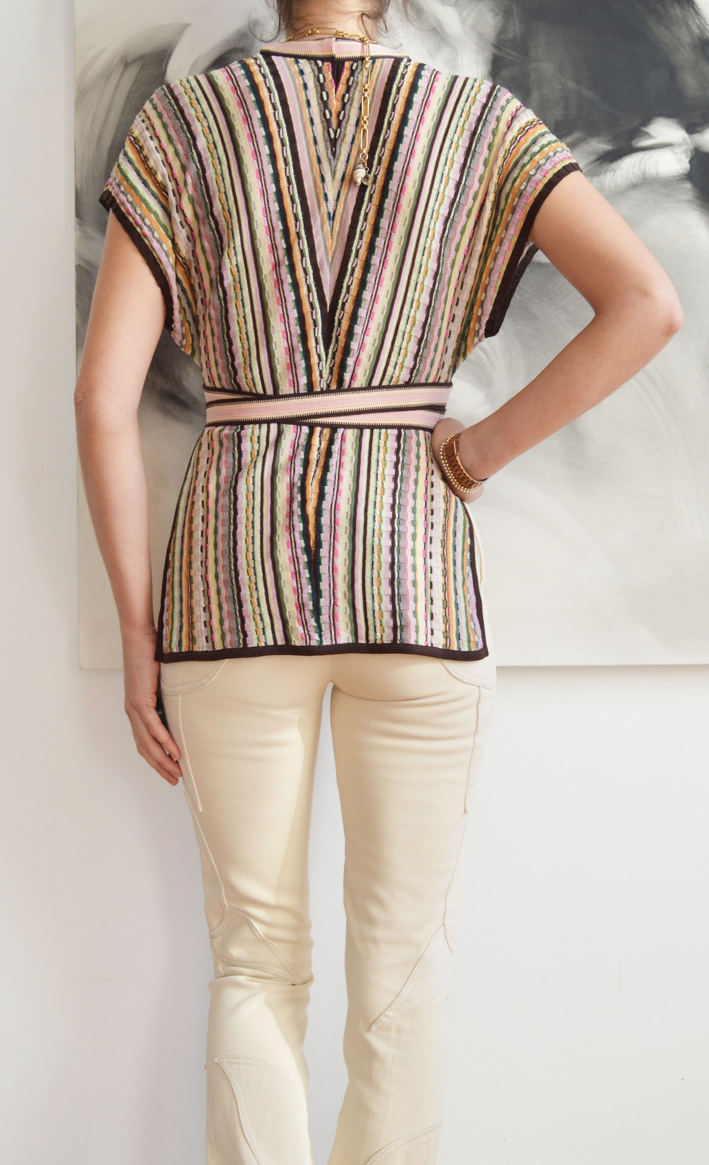 Missoni Knit Top with Ties