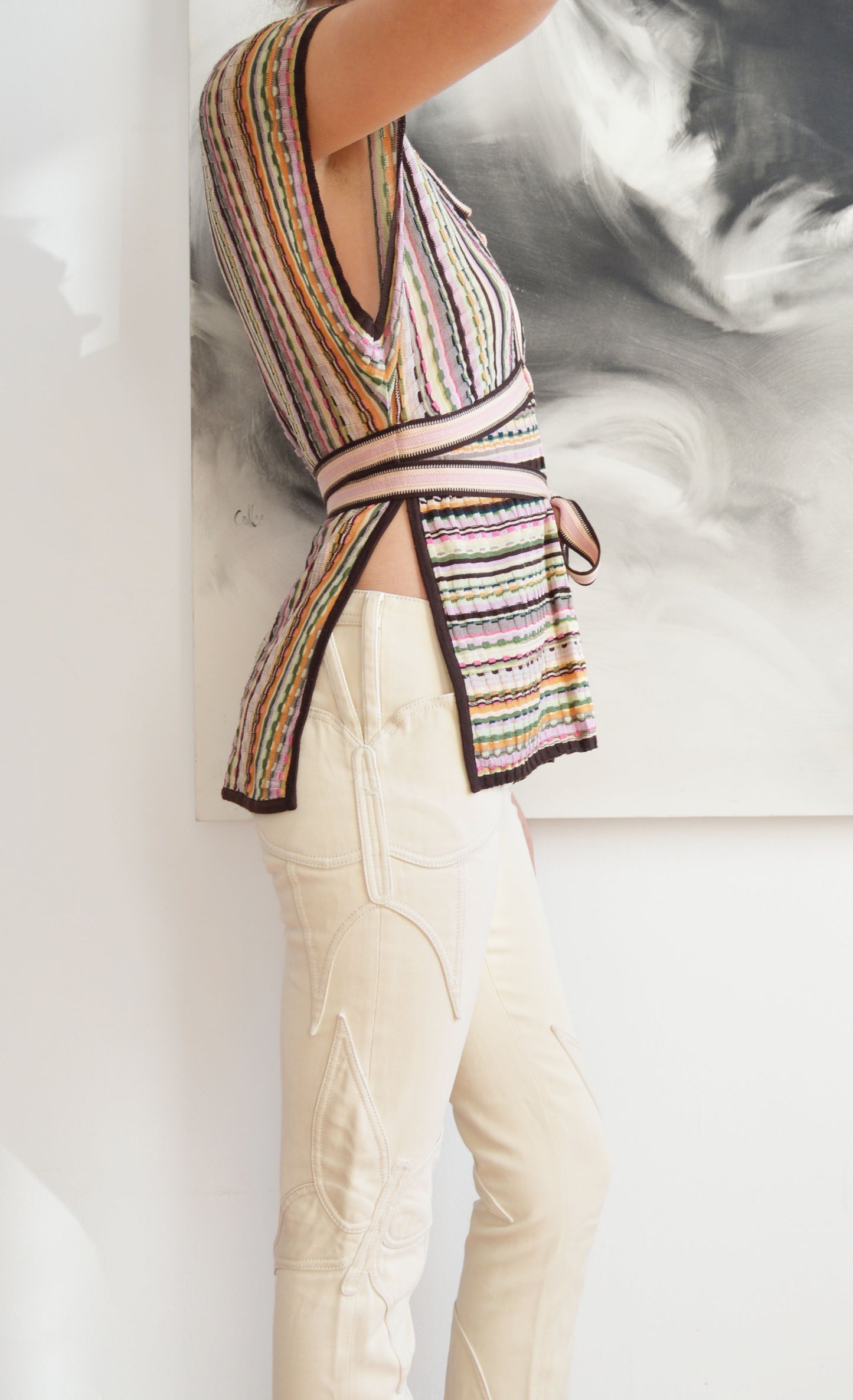 Missoni Knit Top with Ties