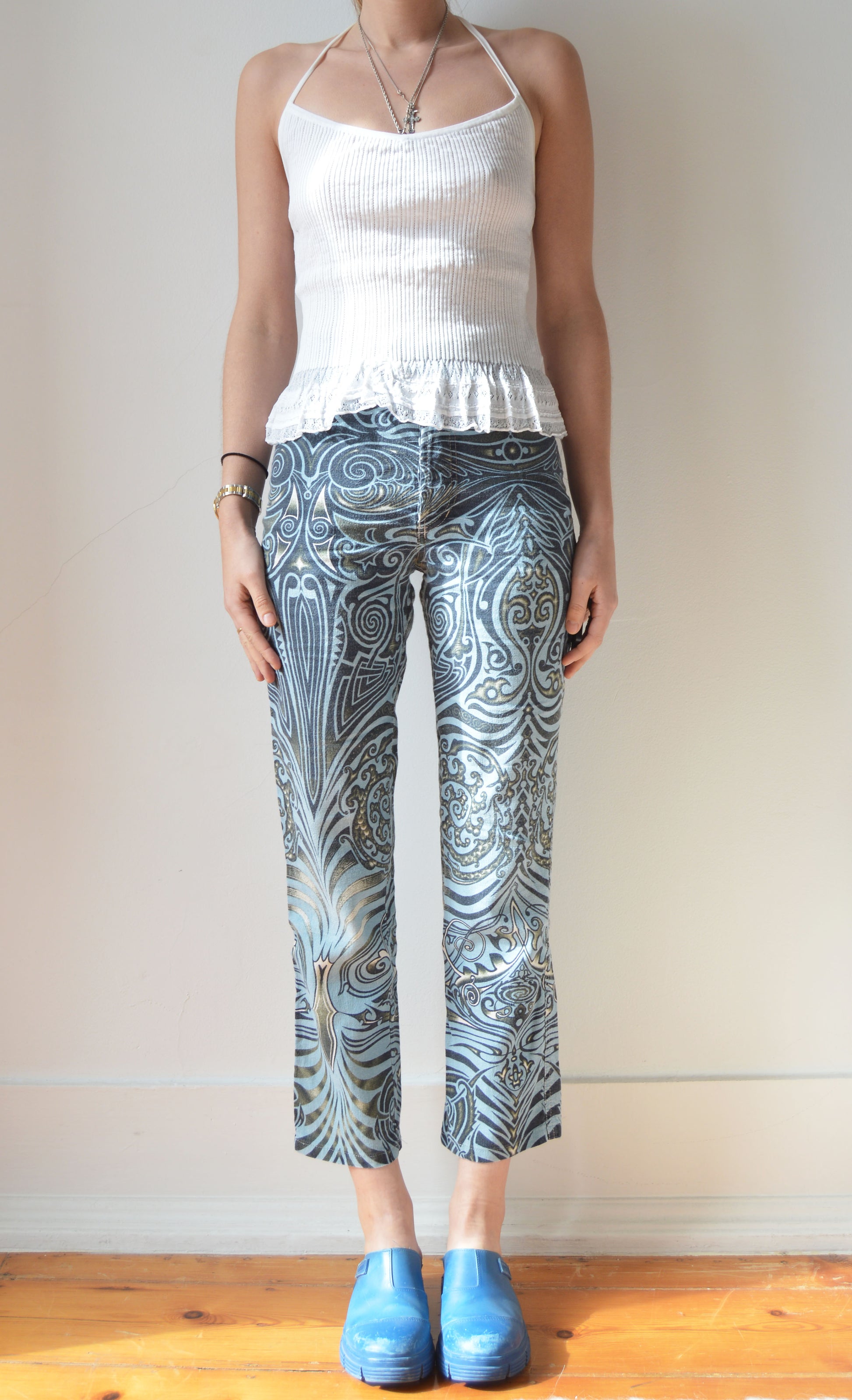 Ralph Lauren White Knitted Halter Top