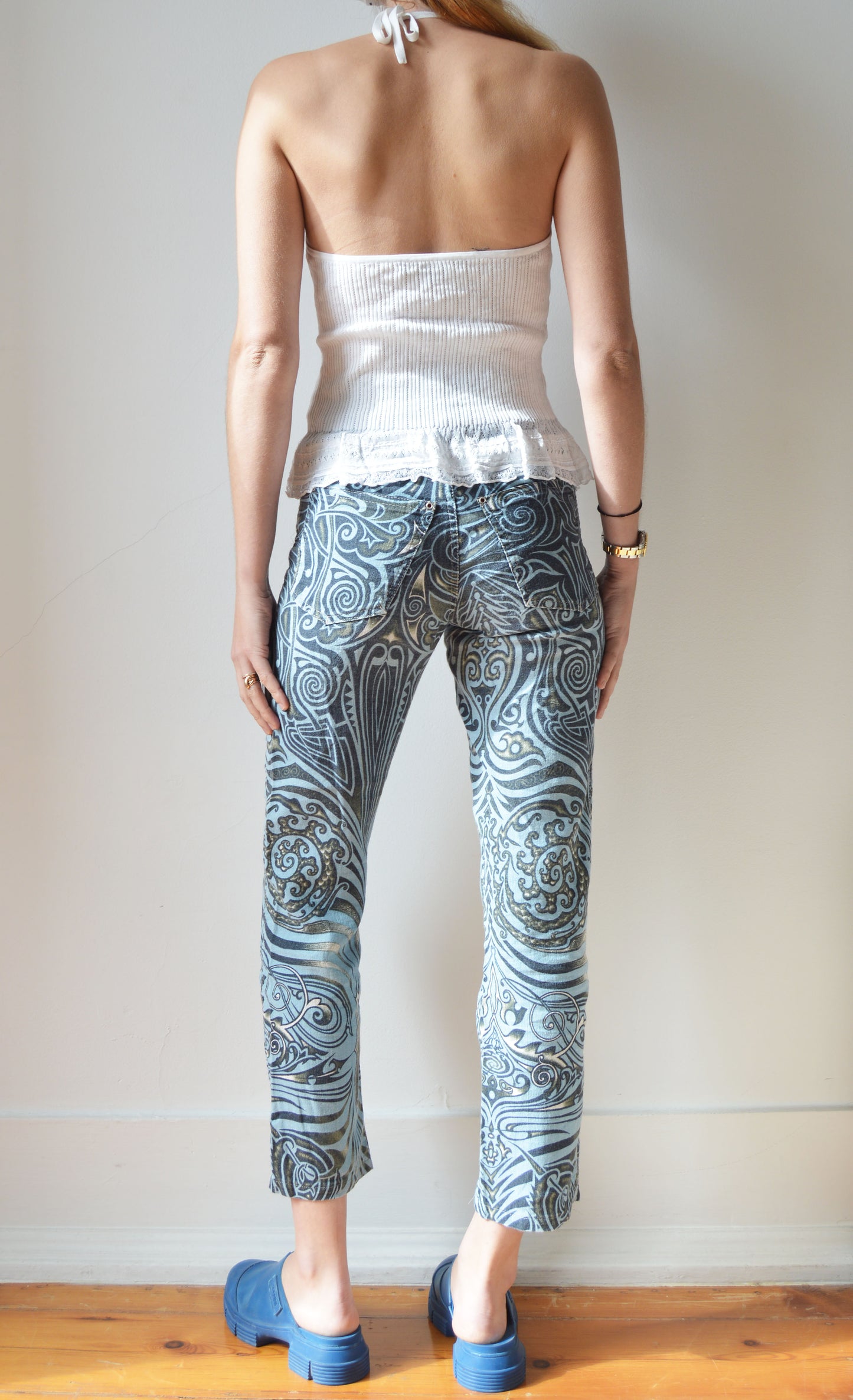 Ralph Lauren White Knitted Halter Top