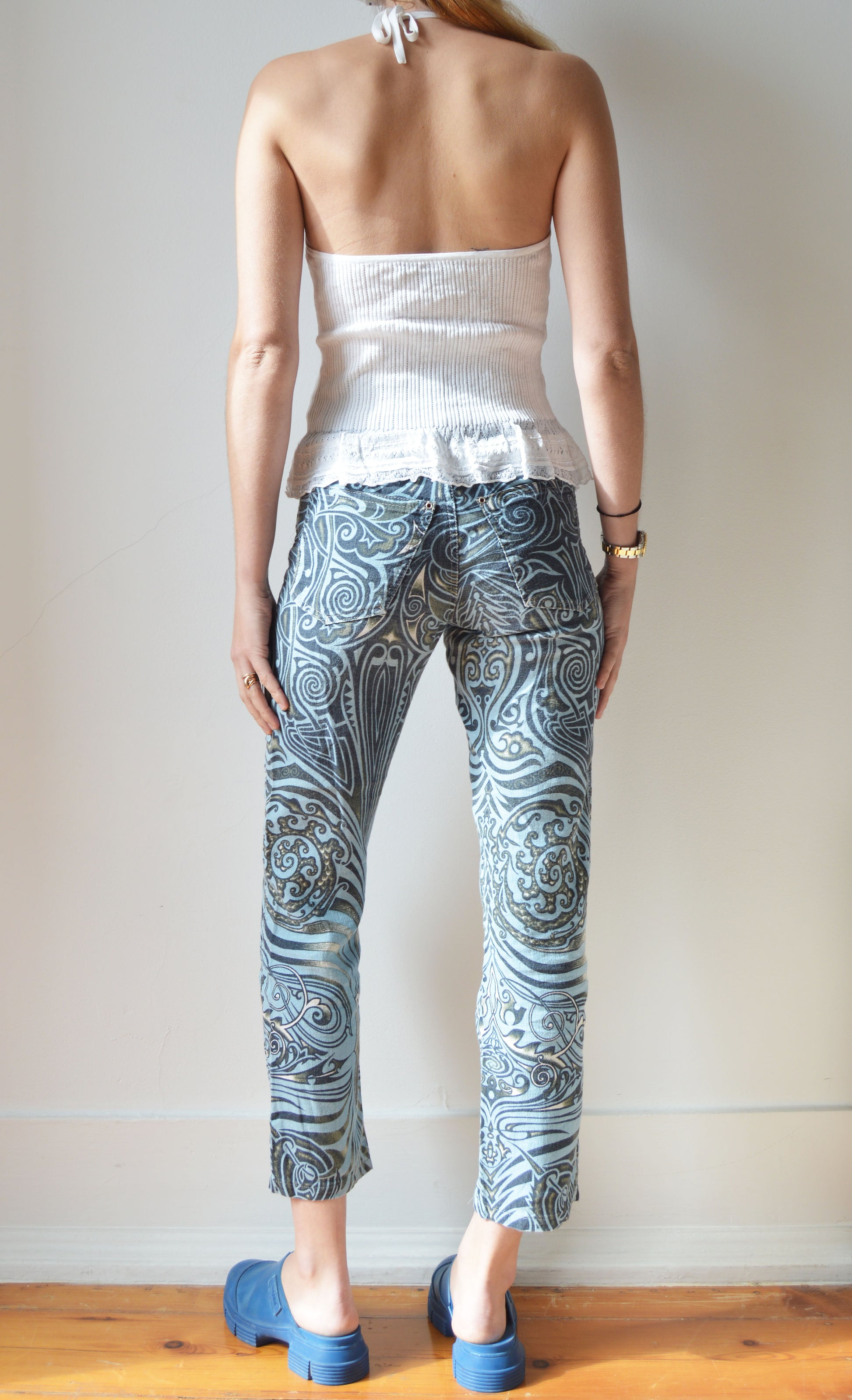 Ralph Lauren White Knitted Halter Top