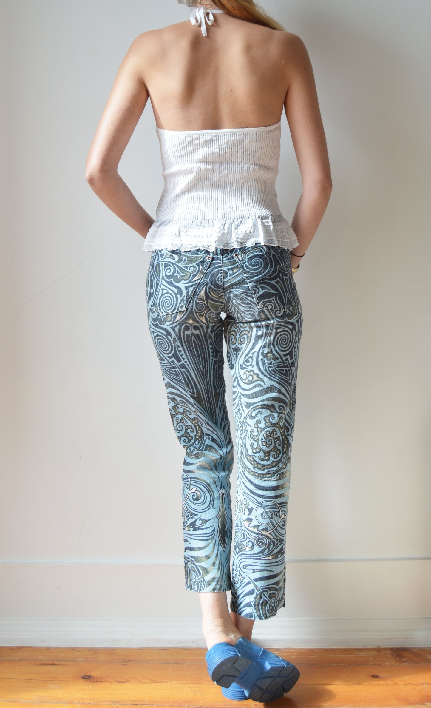 Ralph Lauren White Knitted Halter Top