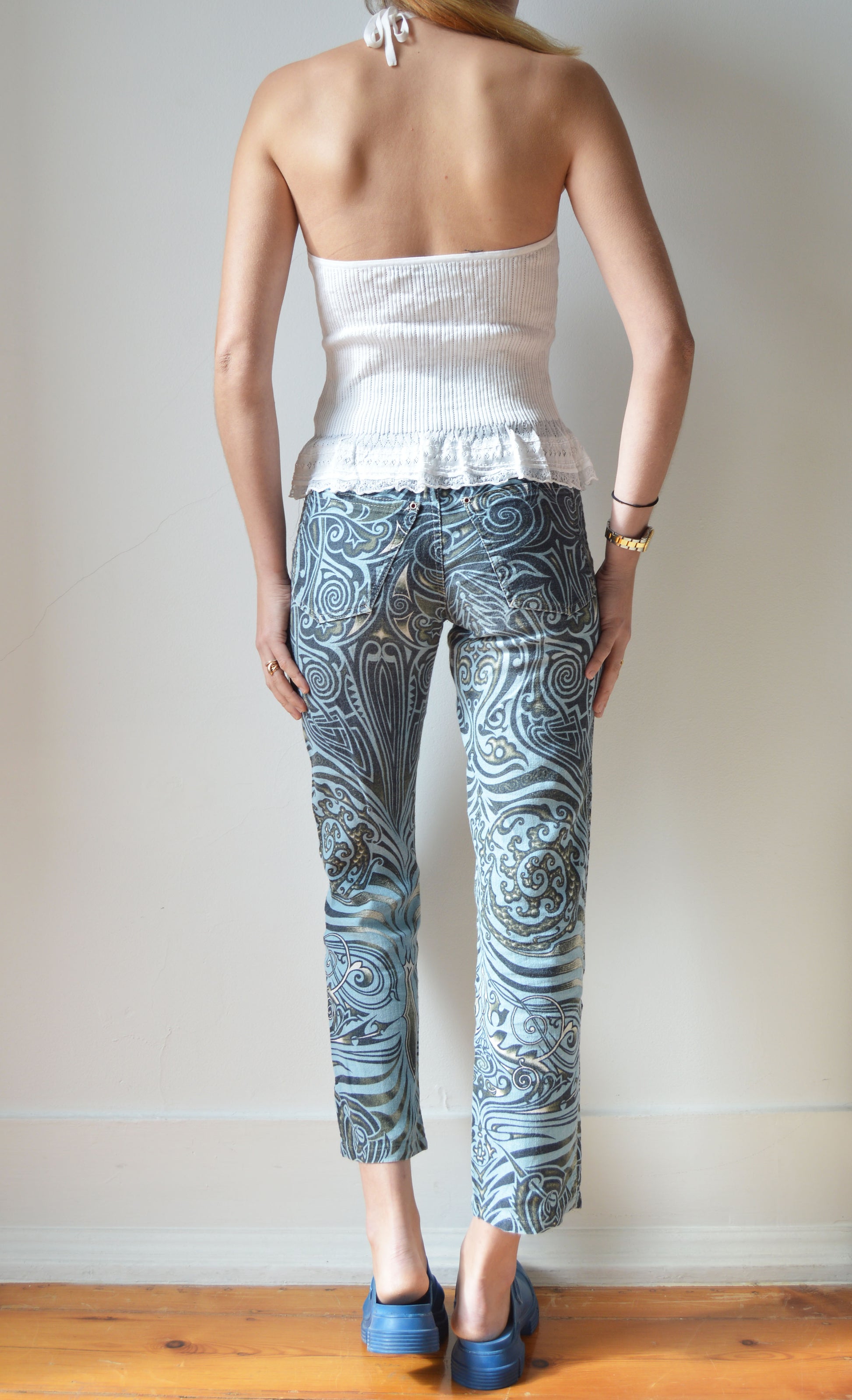 Ralph Lauren White Knitted Halter Top