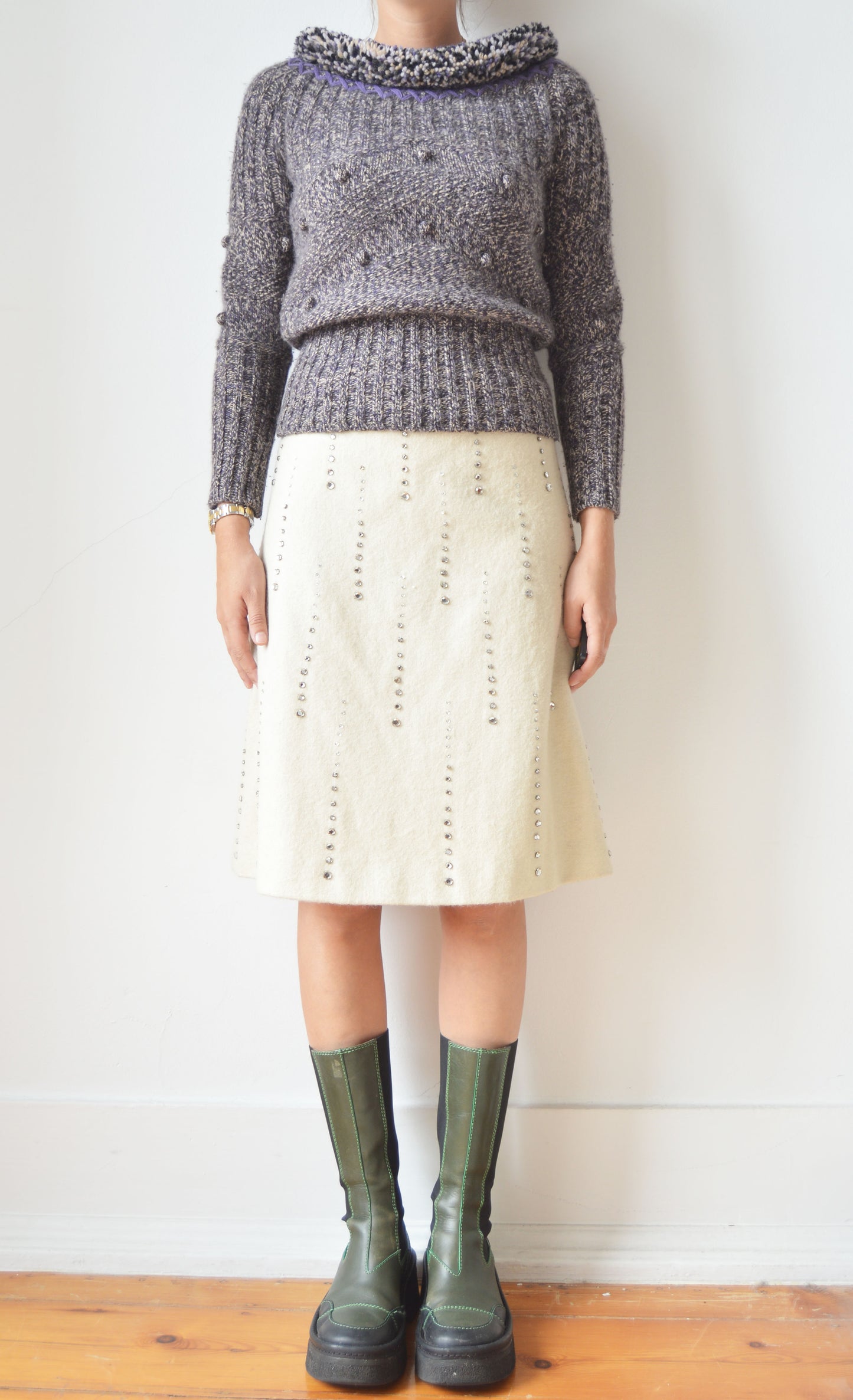 Alexander McQueen F/W 2005 Purple Knitted Jumper