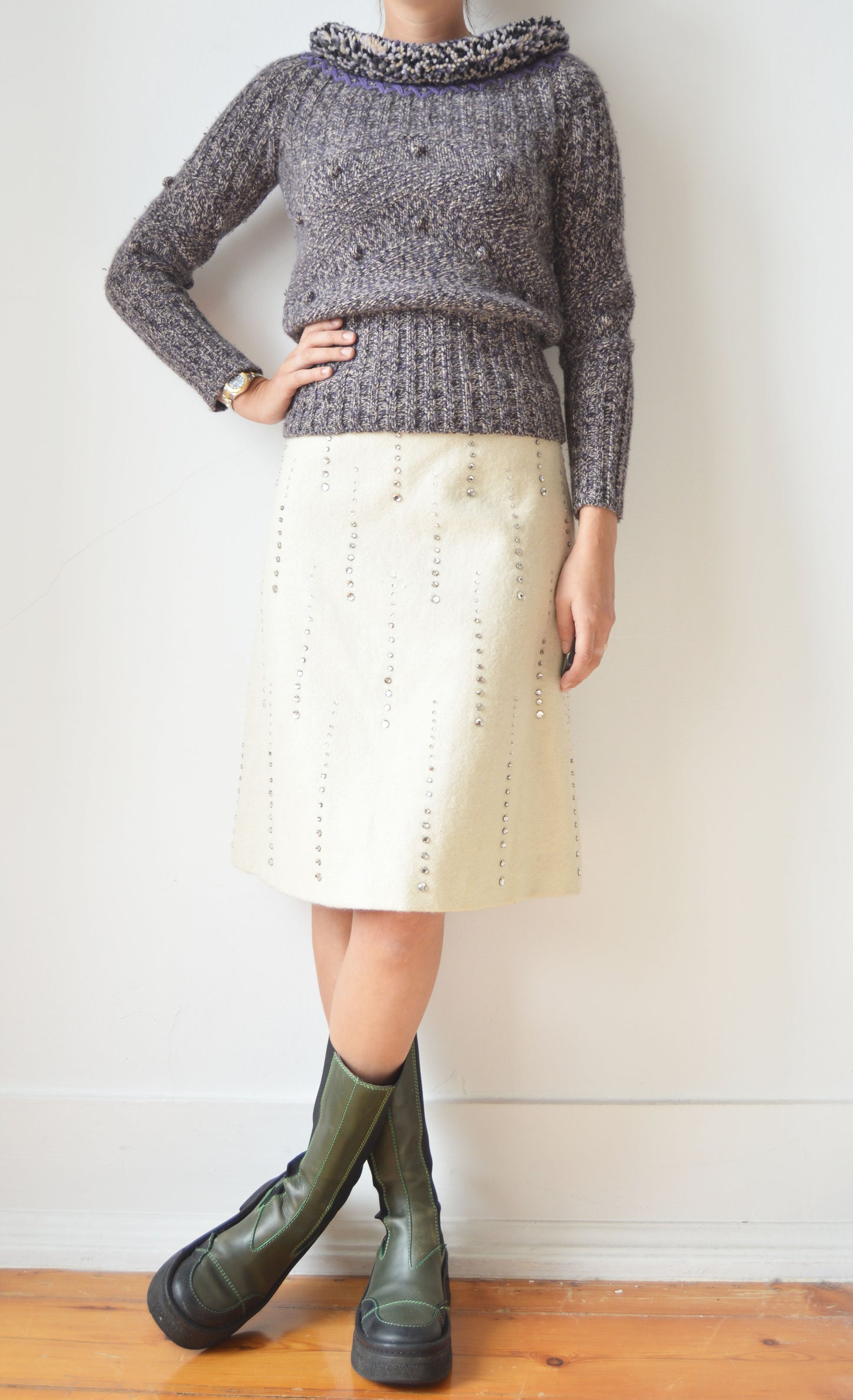 Alexander McQueen F/W 2005 Purple Knitted Jumper