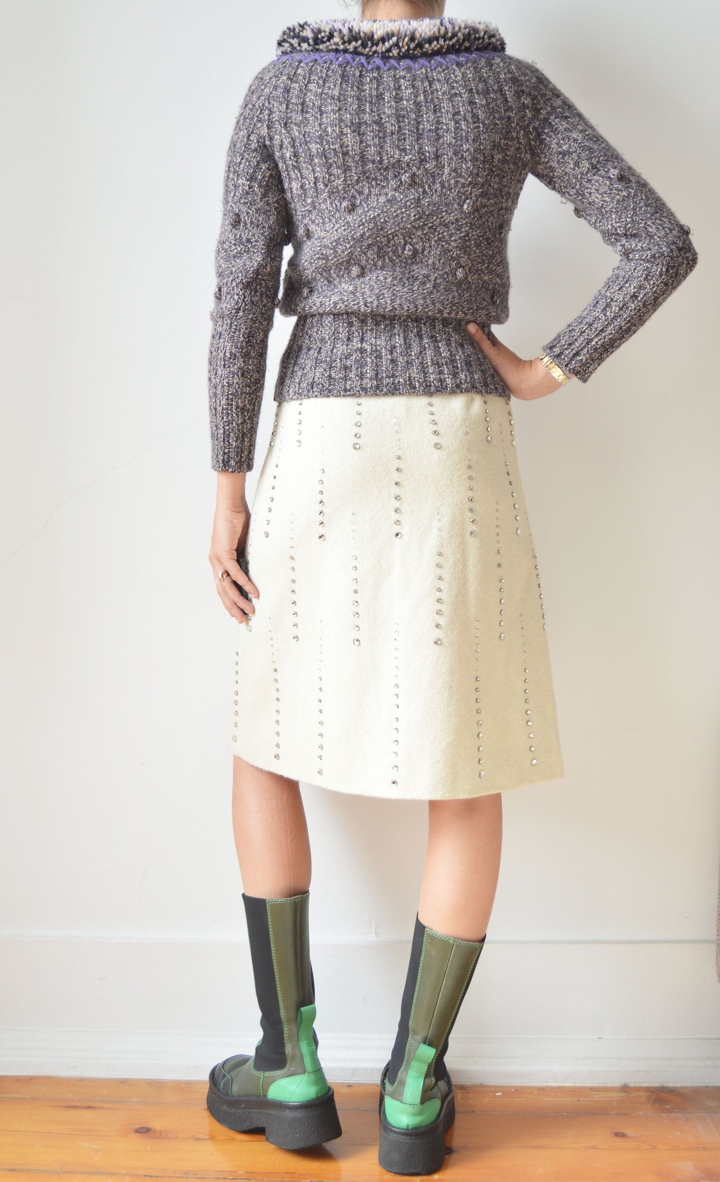 Alexander McQueen F/W 2005 Purple Knitted Jumper