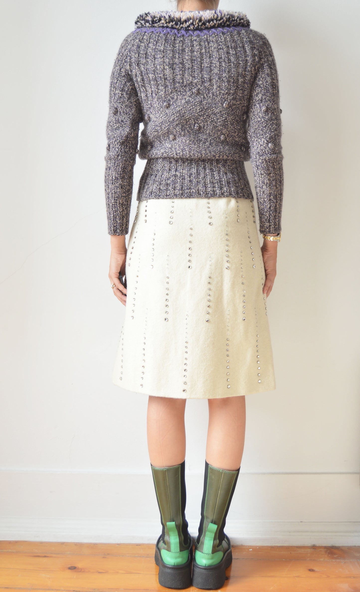 Alexander McQueen F/W 2005 Purple Knitted Jumper