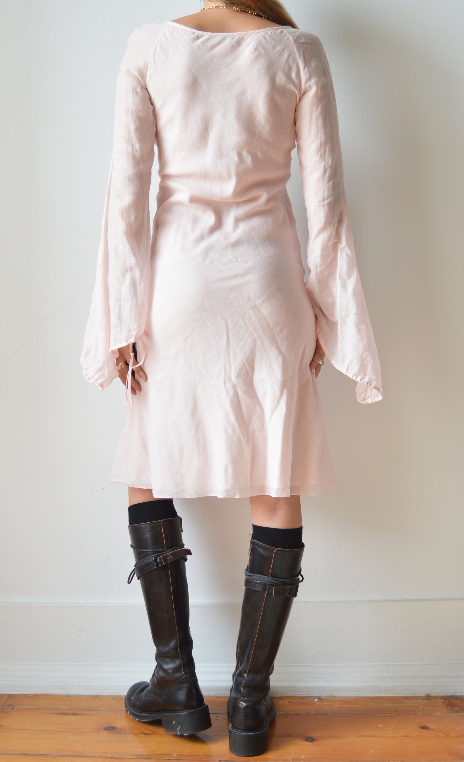 vintage Chloe 2001 pink cotton dress