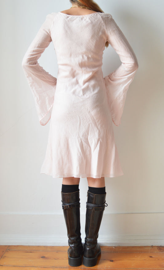 vintage Chloe 2001 pink cotton dress